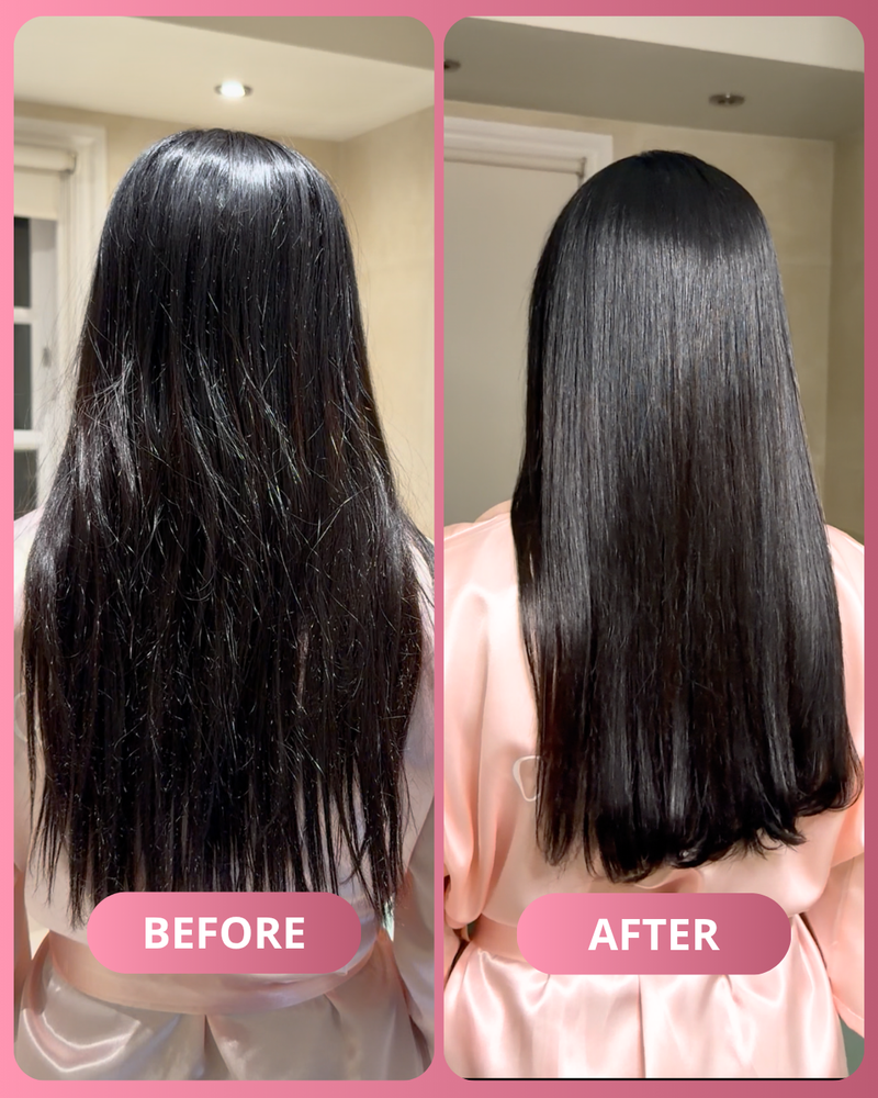 Before and after hair result 4